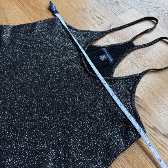 American Eagle Black Shimmer Tank Top Sparkle Size XS - Picture 6 of 7